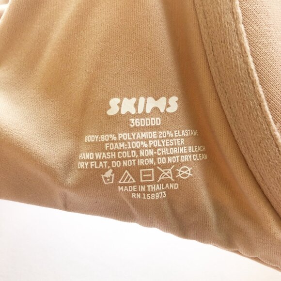 SKIMS Underwire Push-Up Bra Beige Nude Womens 36G - Picture 4 of 4
